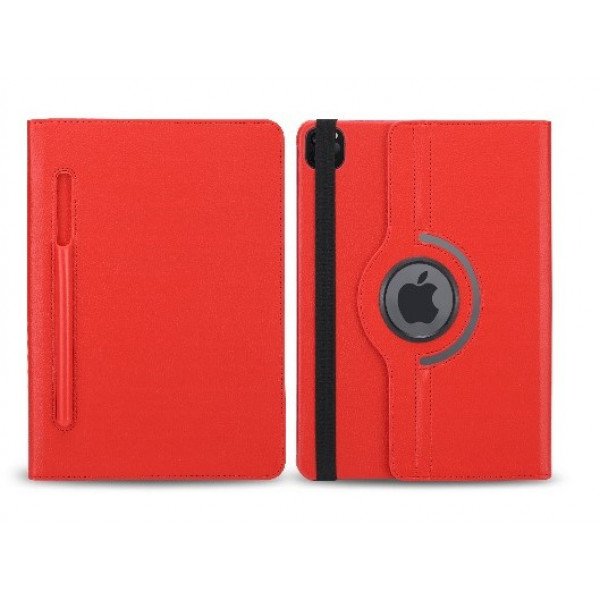 Wholesale Leather-Cover-Stand-Case-With-Stylus-Pen-Slot for iPad Air 4, iPad Pro 11 (2022 / 2021 / 2020) (Red)